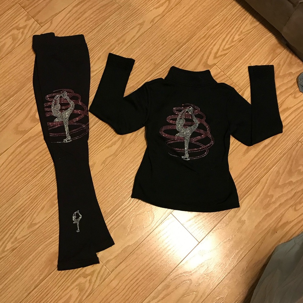 Figure skating pants and jacket set
